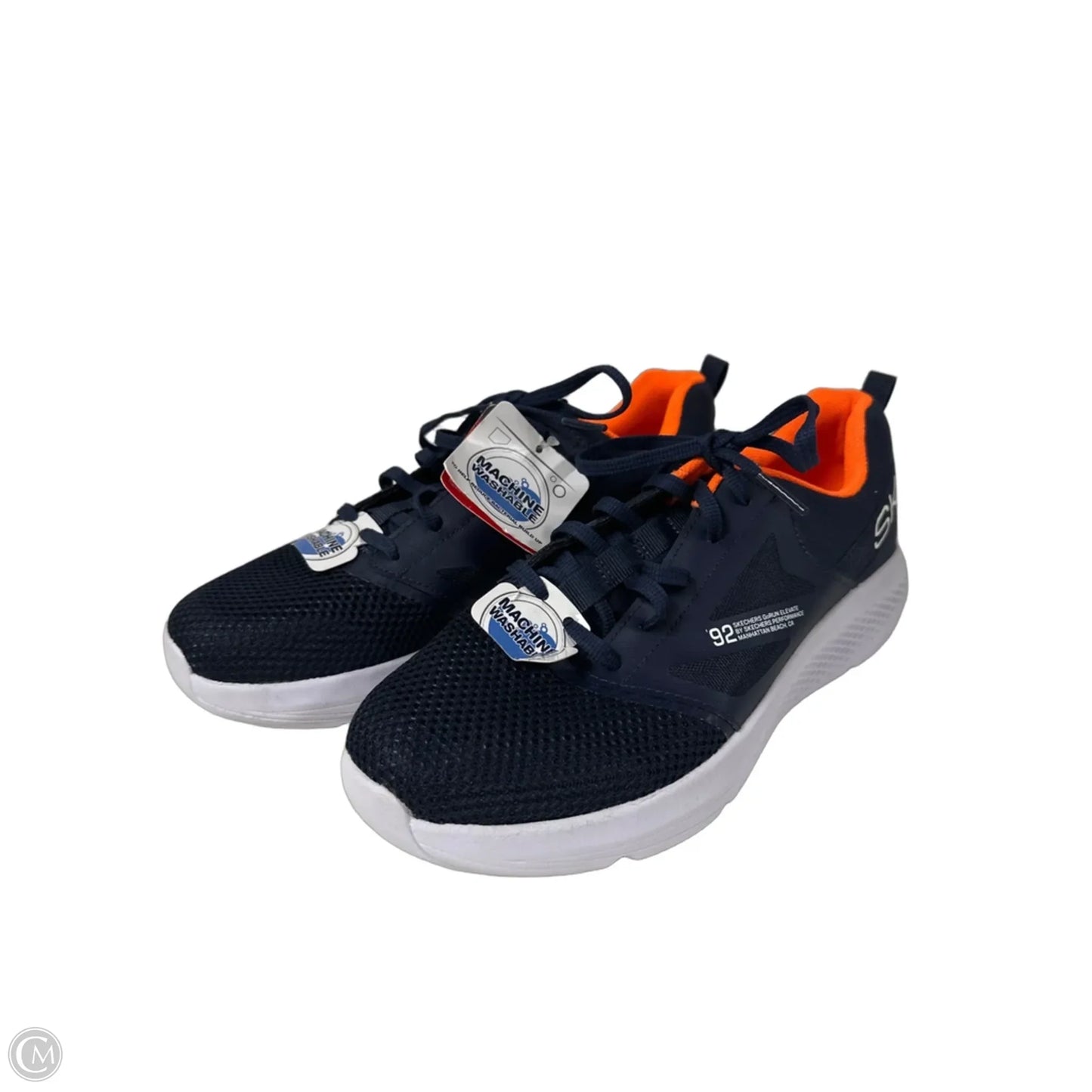 Shoes Athletic By Skechers In Blue & Orange, Size: 6