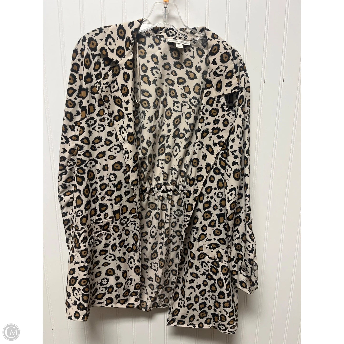 Jacket Shirt By Dana Buchman In Animal Print, Size: M