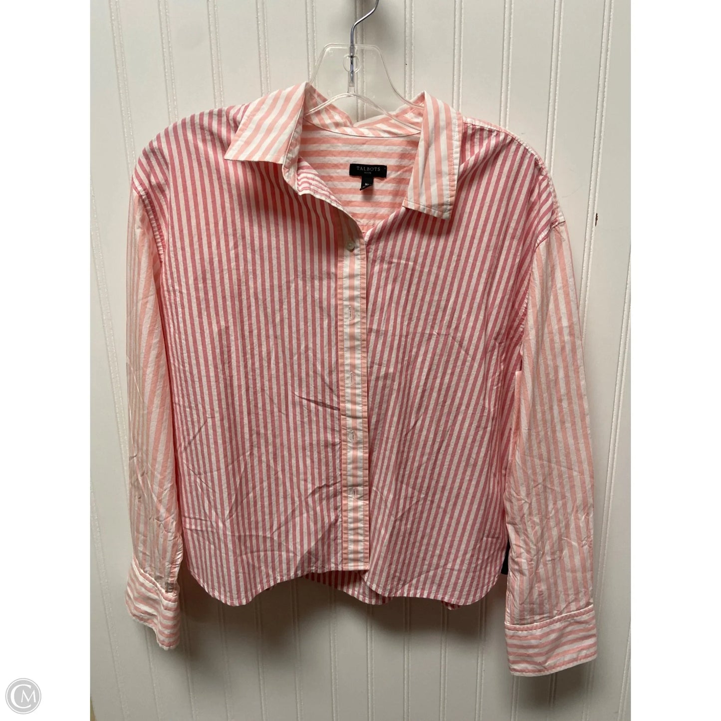 Top Long Sleeve By Talbots In Pink, Size: Mp