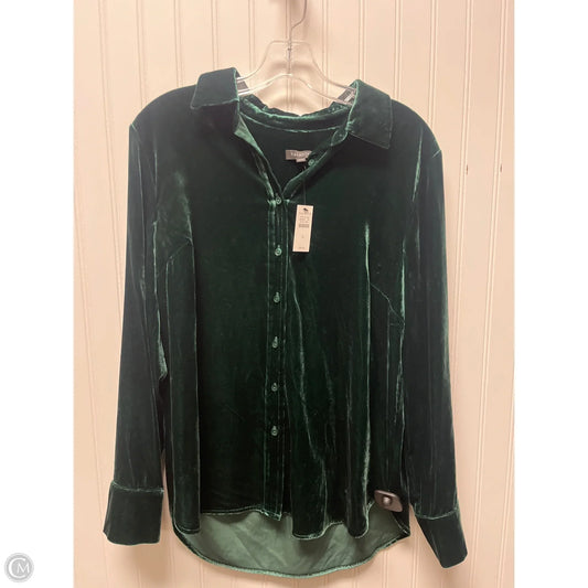 Top Long Sleeve By Talbots In Green, Size: S