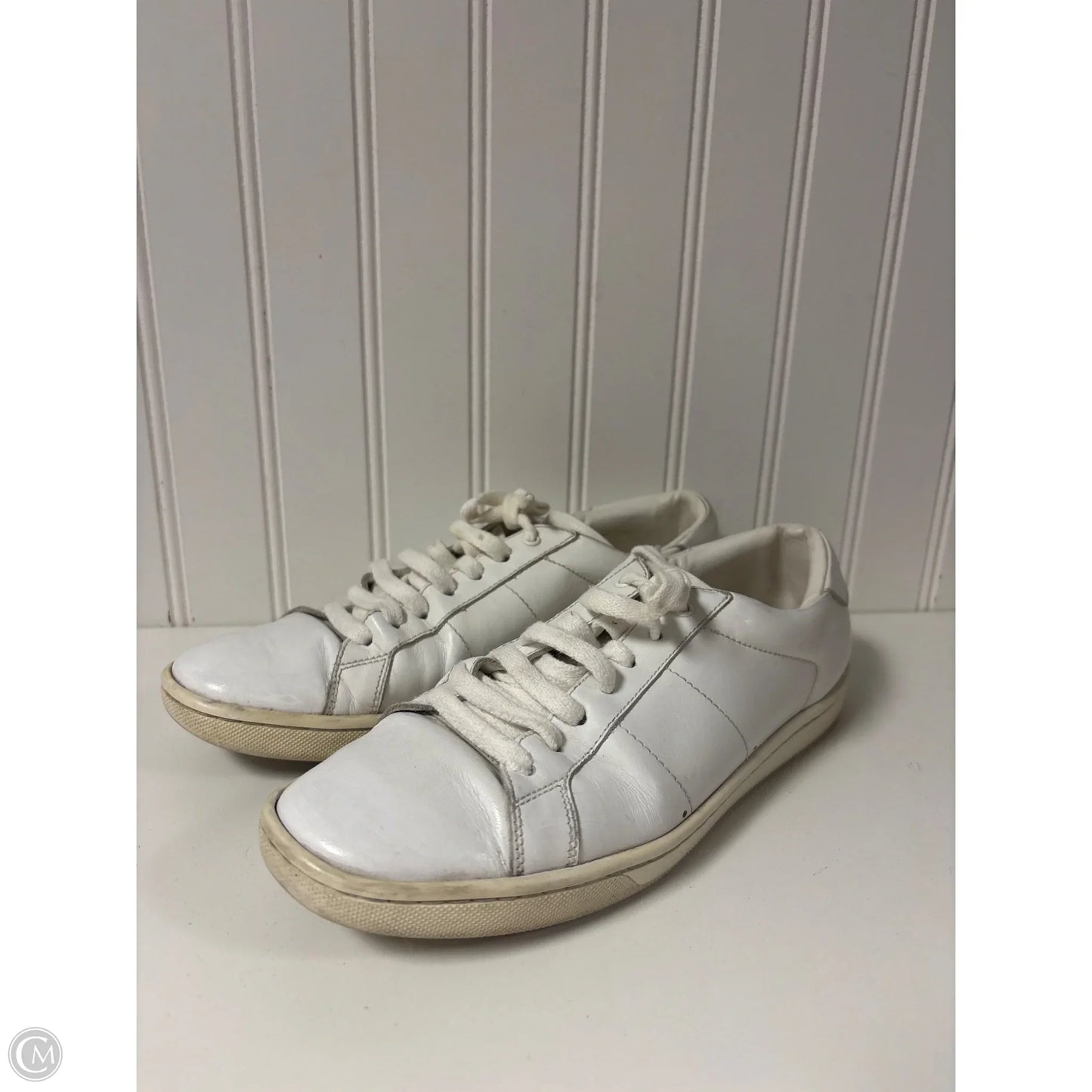 Shoes Luxury Designer By Yves Saint Laurent In White, Size: 7