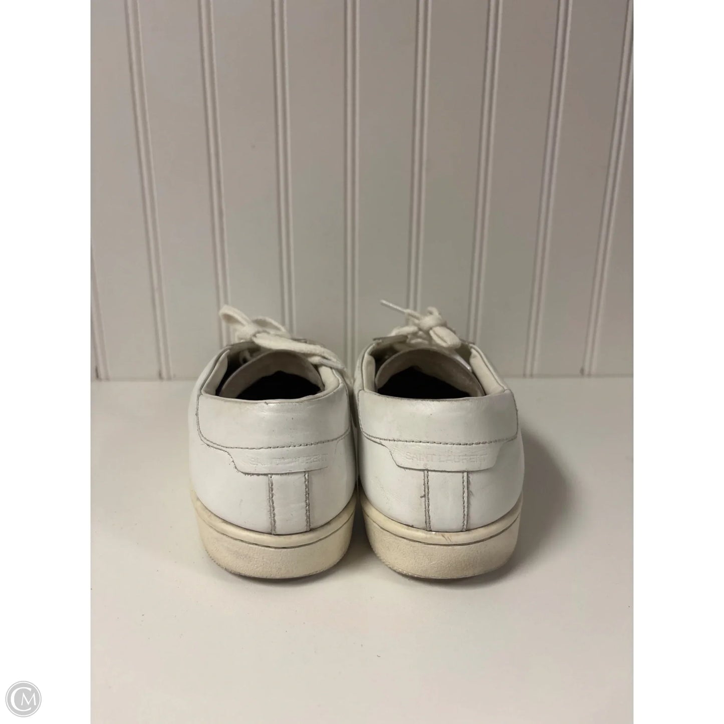Shoes Luxury Designer By Yves Saint Laurent In White, Size: 7