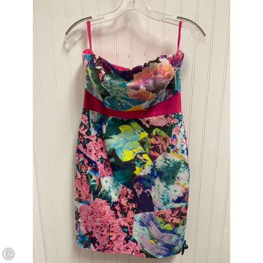 Dress Casual Short By Cynthia Steffe In Blue & Pink, Size: 2