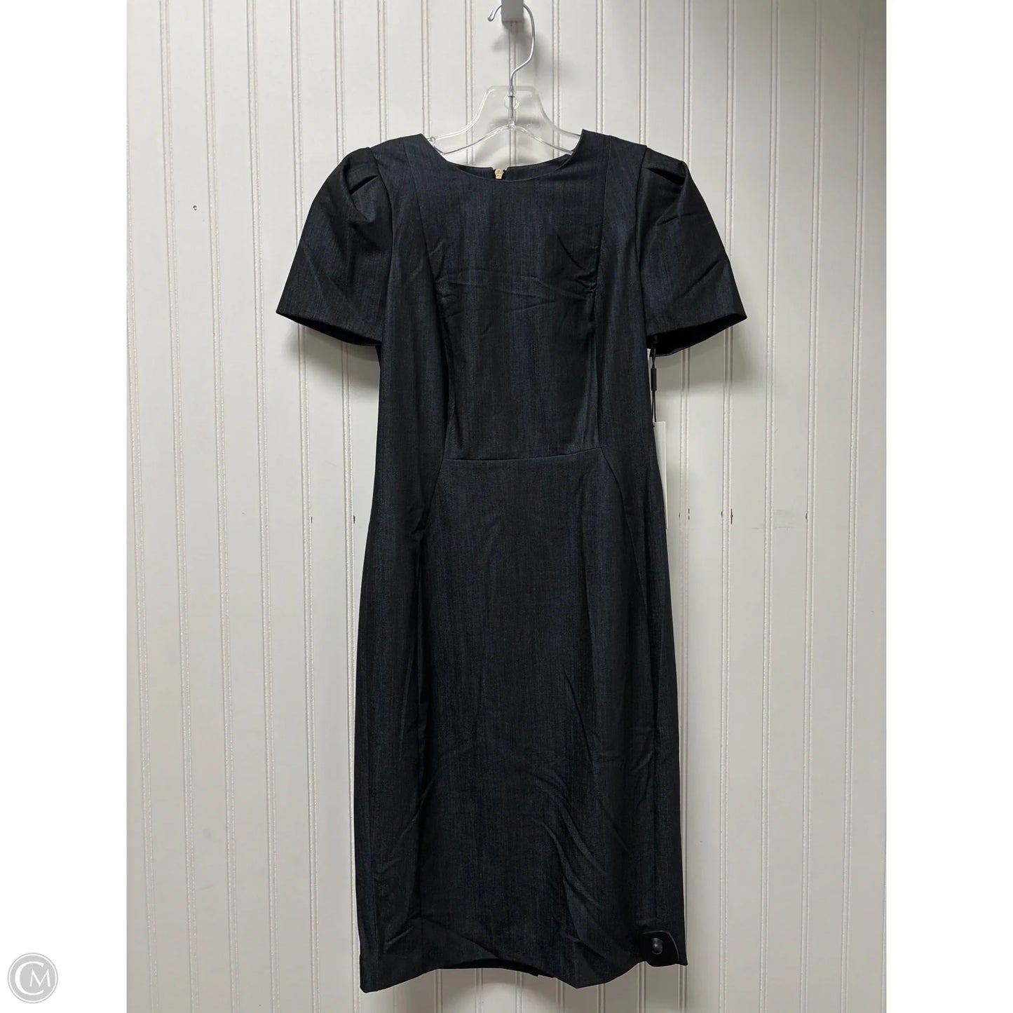 Dress Casual Midi By Calvin Klein In Navy, Size: S