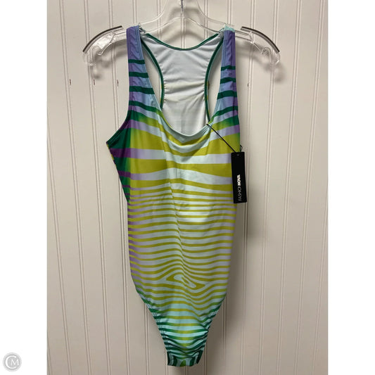 Swimsuit By Fashion Nova In Blue & Green, Size: Xl
