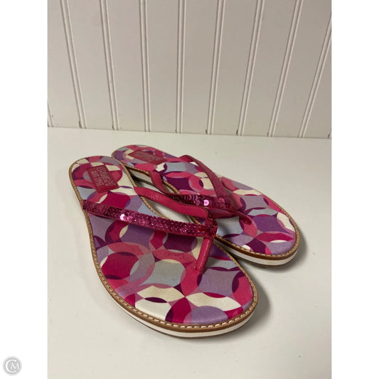 Sandals Designer By Coach In Pink, Size: 10