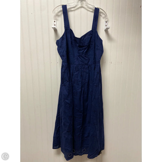 Dress Casual Midi By J. Crew In Navy, Size: 1x
