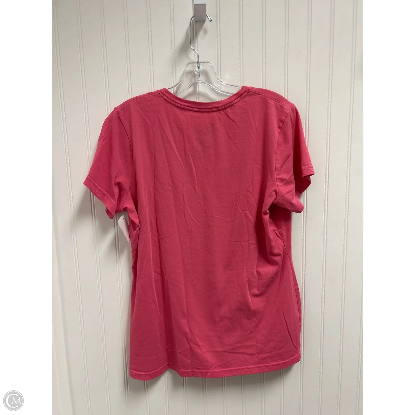 Athletic Top Short Sleeve By Nike In Pink, Size: Xl