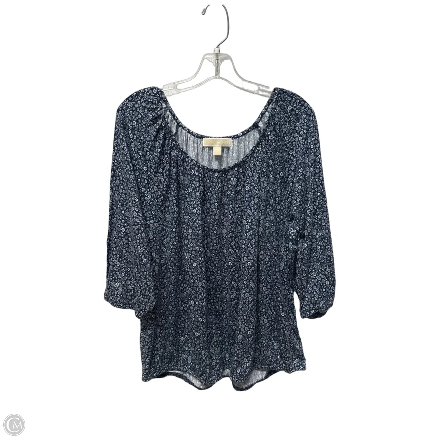 Top Short Sleeve By Michael By Michael Kors In Blue, Size: 2x