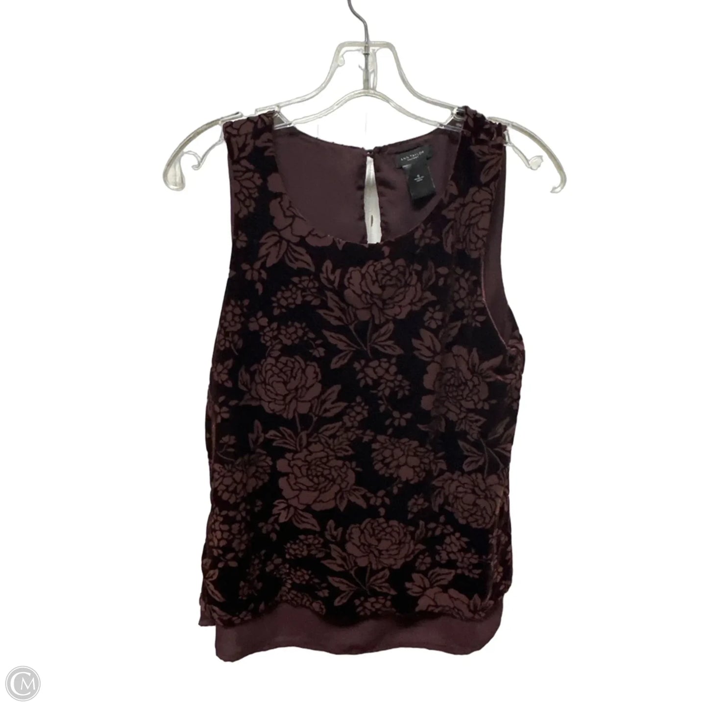 Top Sleeveless By Ann Taylor In Red, Size: S