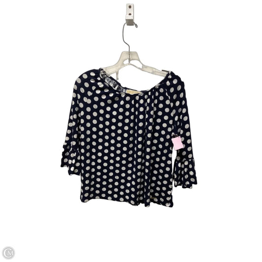 Top Short Sleeve By Michael By Michael Kors In Polkadot Pattern, Size: M