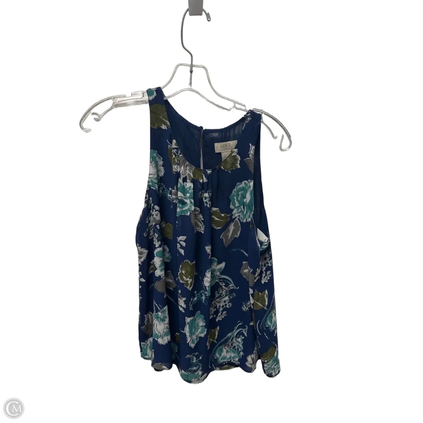 Top Sleeveless By Loft In Blue, Size: S