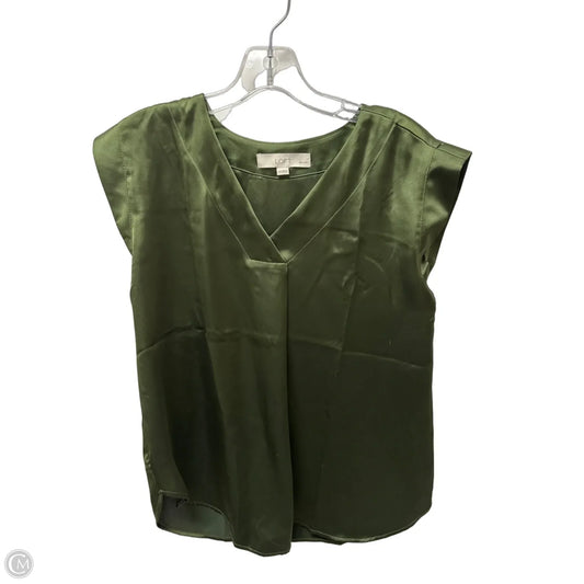Top Sleeveless By Loft In Green, Size: Xs