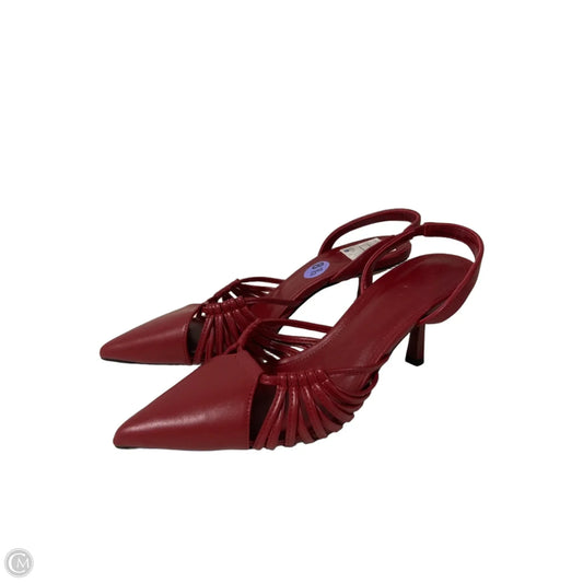 Shoes Heels Kitten By Dkny In Red, Size: 8.5