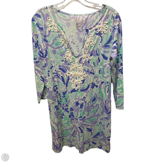 Dress Designer By Lilly Pulitzer In Blue & Green, Size: S