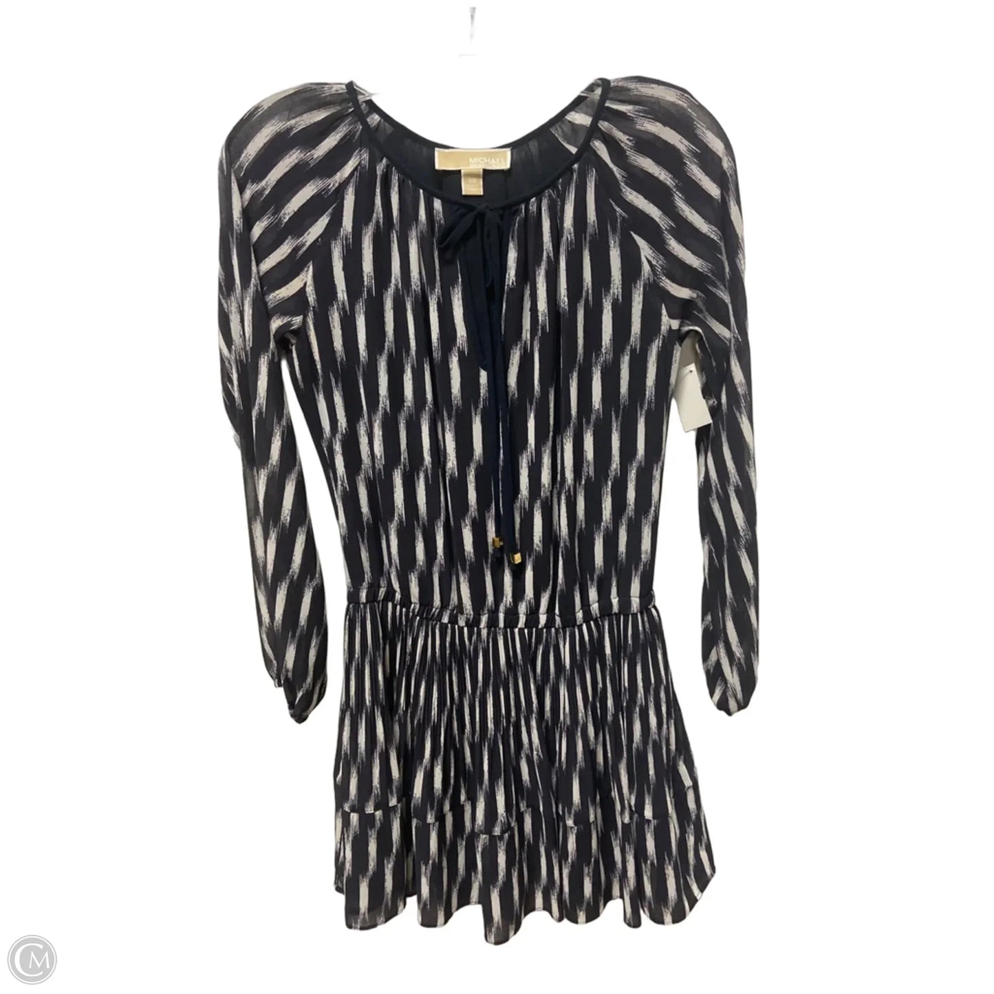 Dress Casual Midi By Michael By Michael Kors In Striped Pattern, Size: Xs
