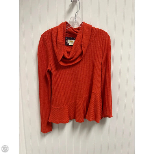 Top Long Sleeve By Maeve In Red, Size: S