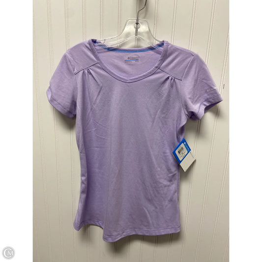 Athletic Top Short Sleeve By Columbia In Purple, Size: Xs