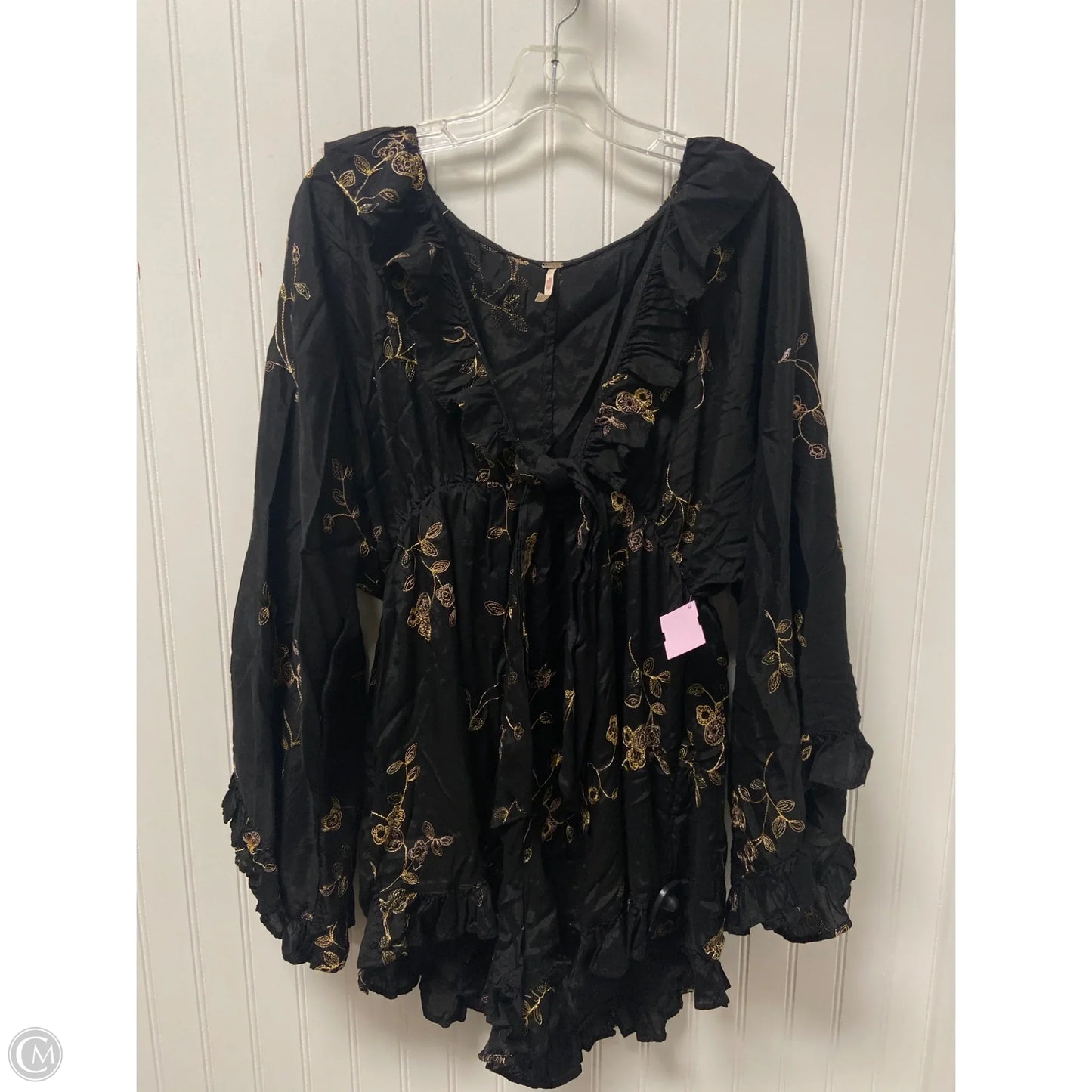 Romper By Free People In Black & Gold, Size: M