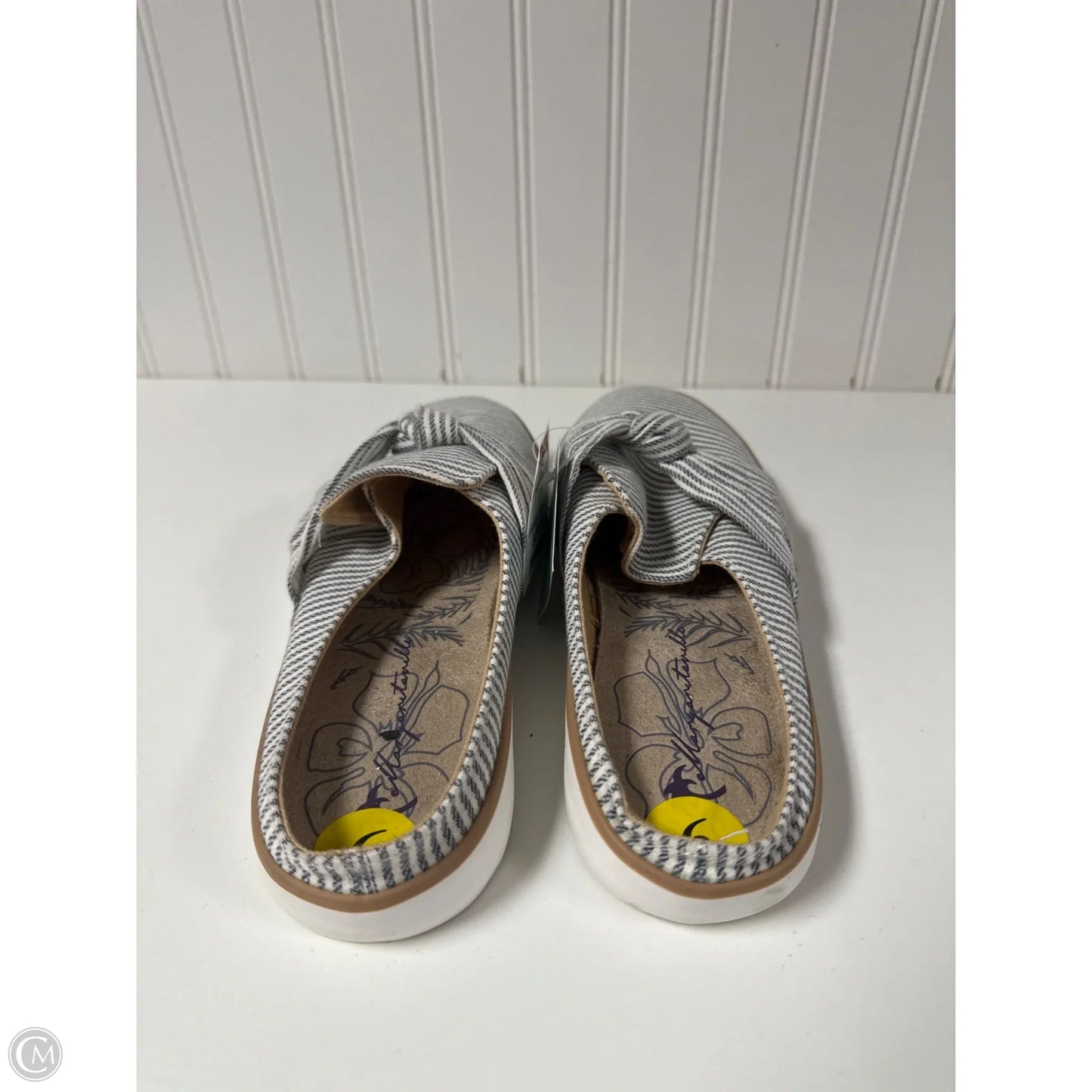 Shoes Flats By Clothes Mentor In Striped Pattern, Size: 9