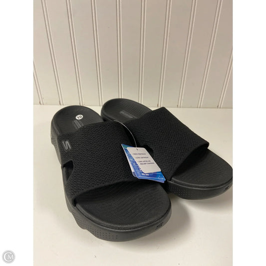 Sandals Flats By Skechers In Black, Size: 10