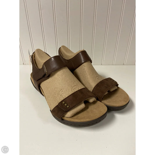 Sandals Flats By Jambu In Brown, Size: 10