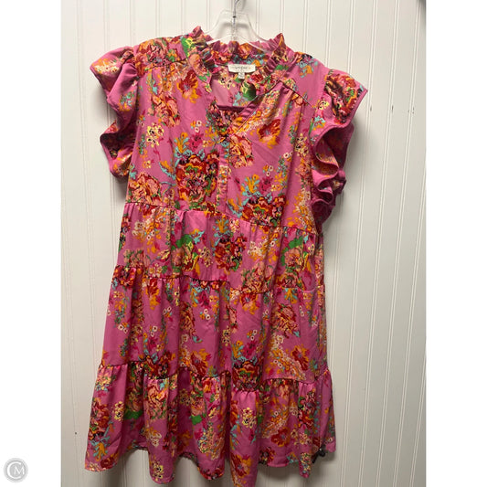 Dress Casual Midi By Umgee In Pink, Size: 1x