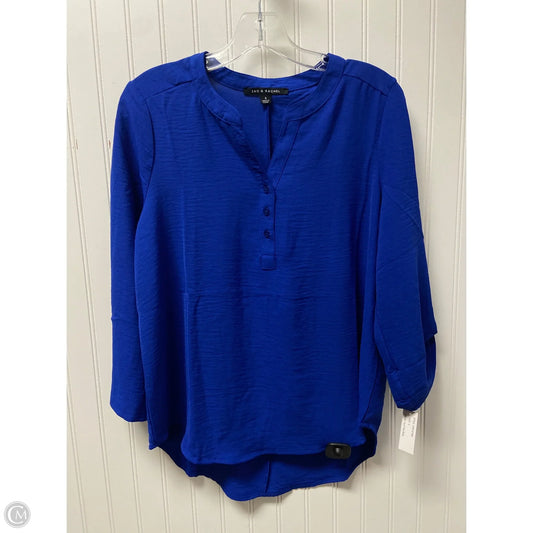Top Long Sleeve By Zac And Rachel In Blue, Size: S