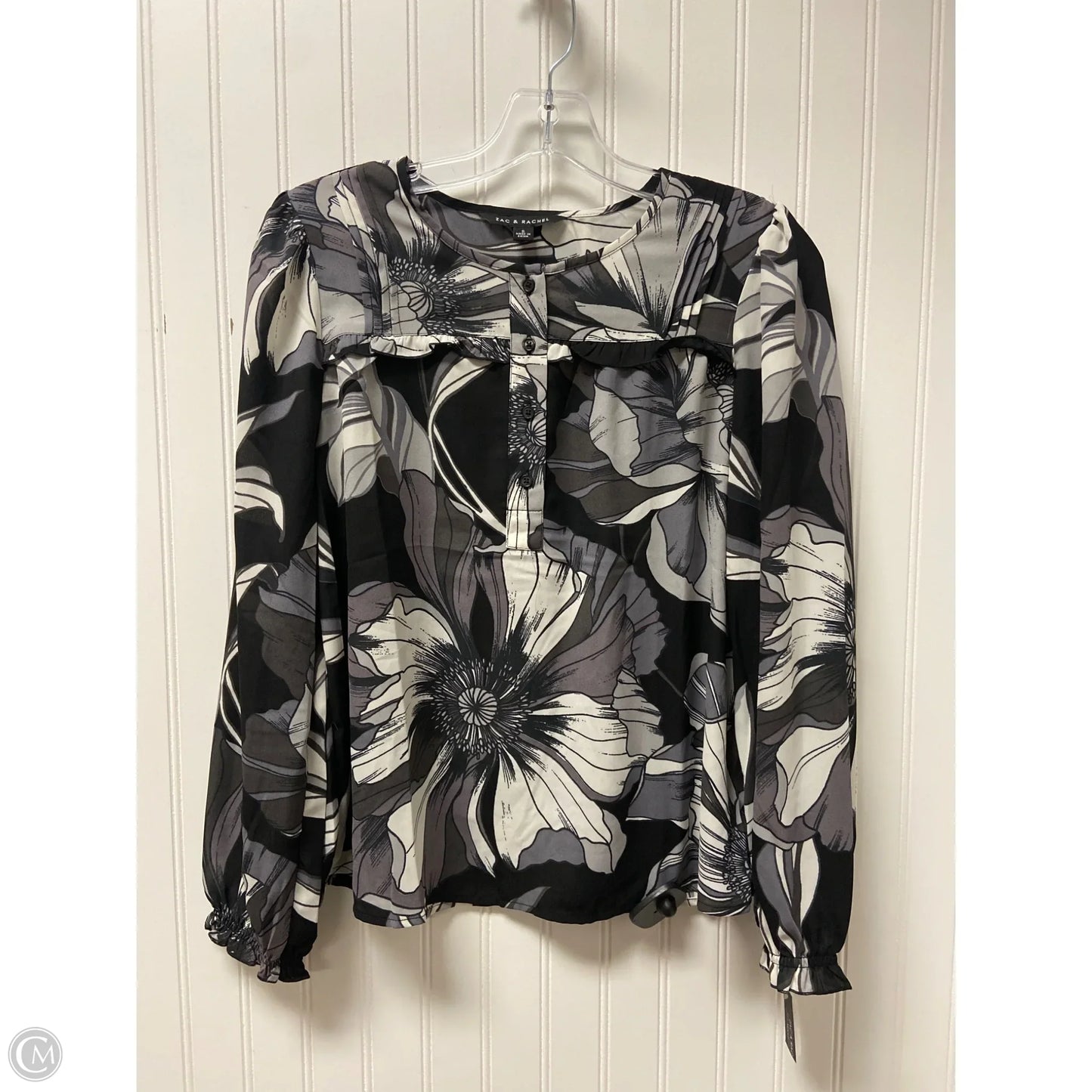 Top Long Sleeve By Zac And Rachel In Black, Size: S