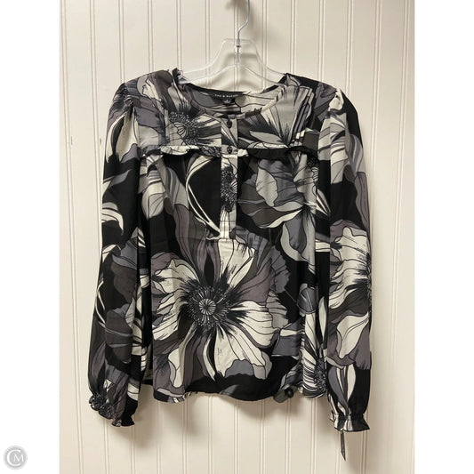 Top Long Sleeve By Zac And Rachel In Black, Size: S