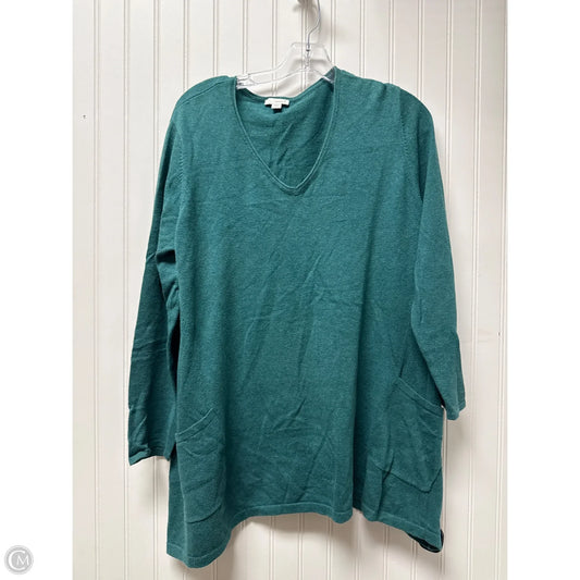 Sweater By Pure Jill In Green, Size: L