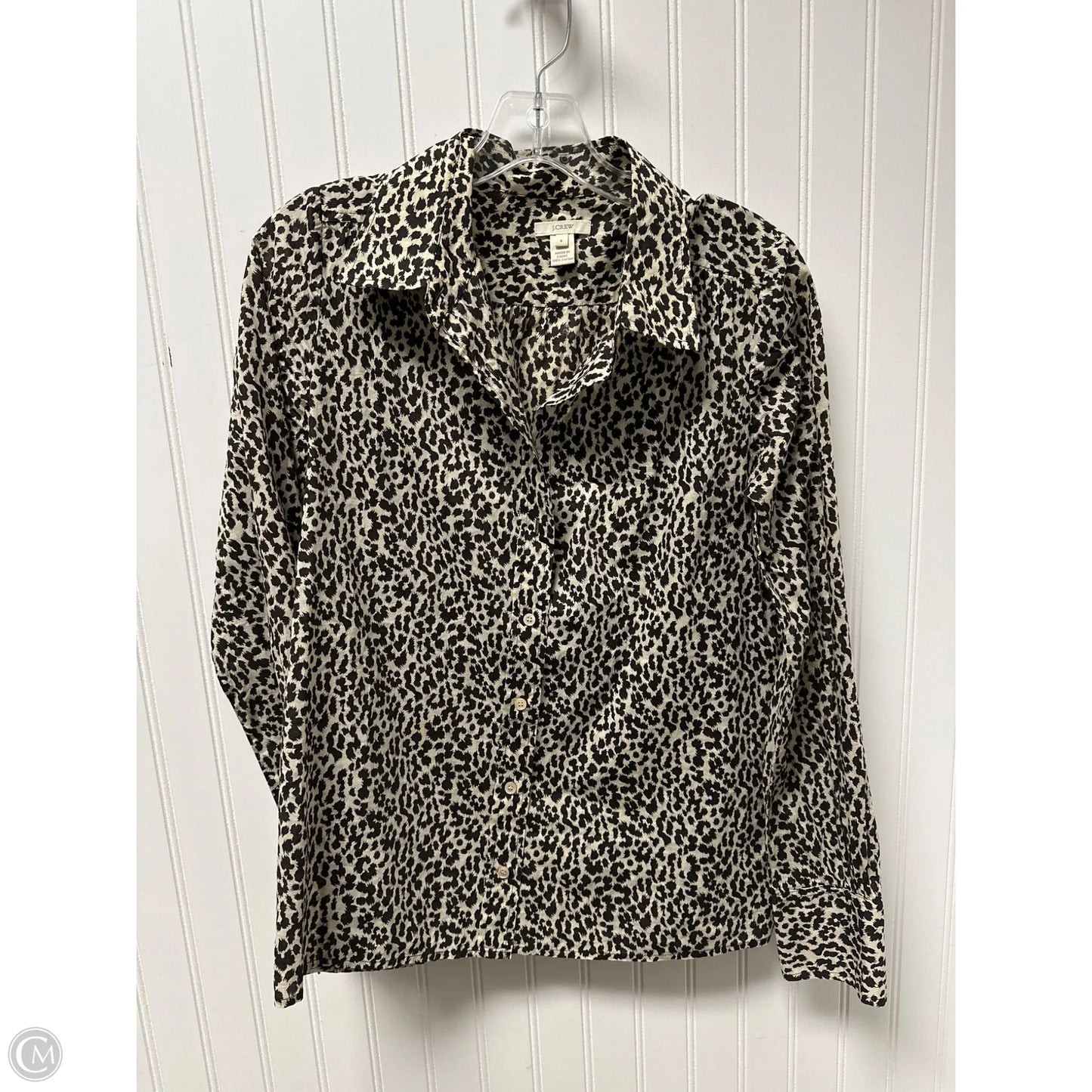 Top Long Sleeve By J. Crew In Animal Print, Size: S