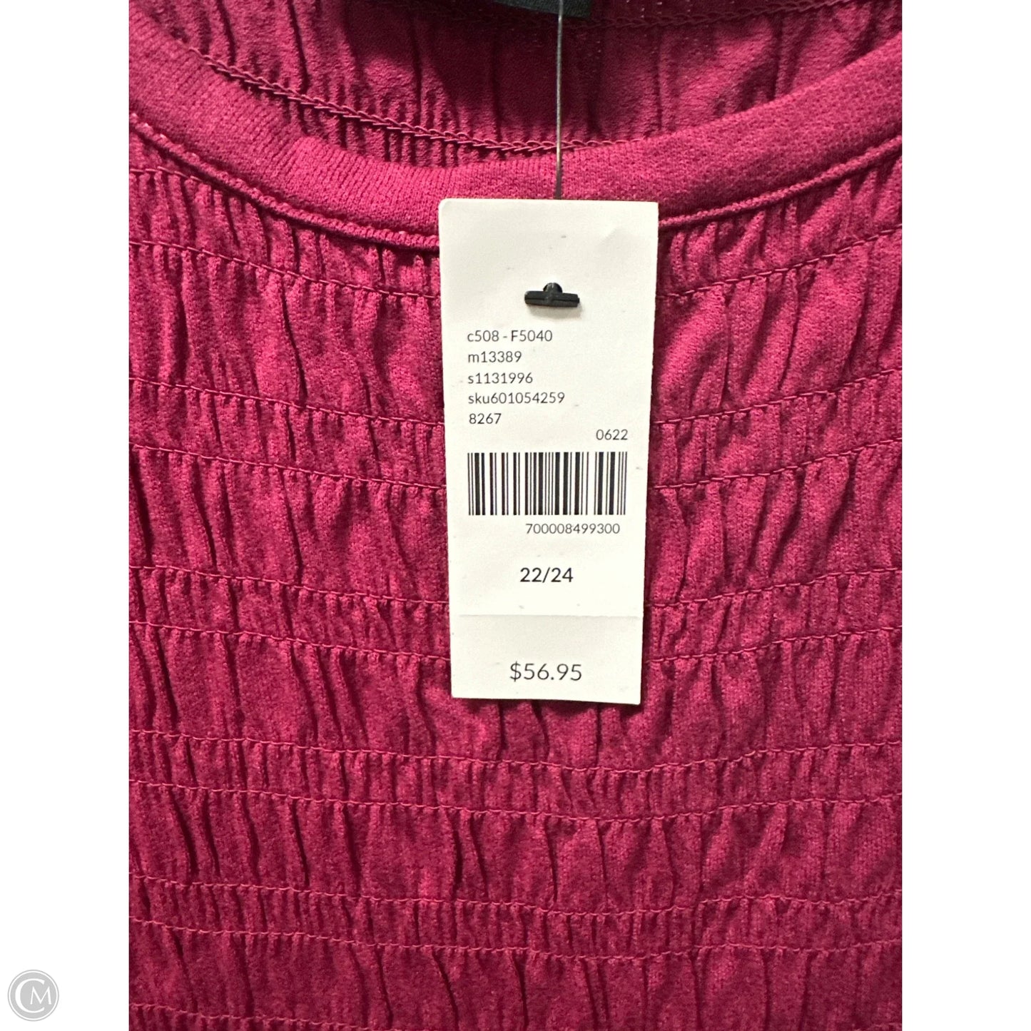 Top Short Sleeve By Lane Bryant In Purple, Size: 3x