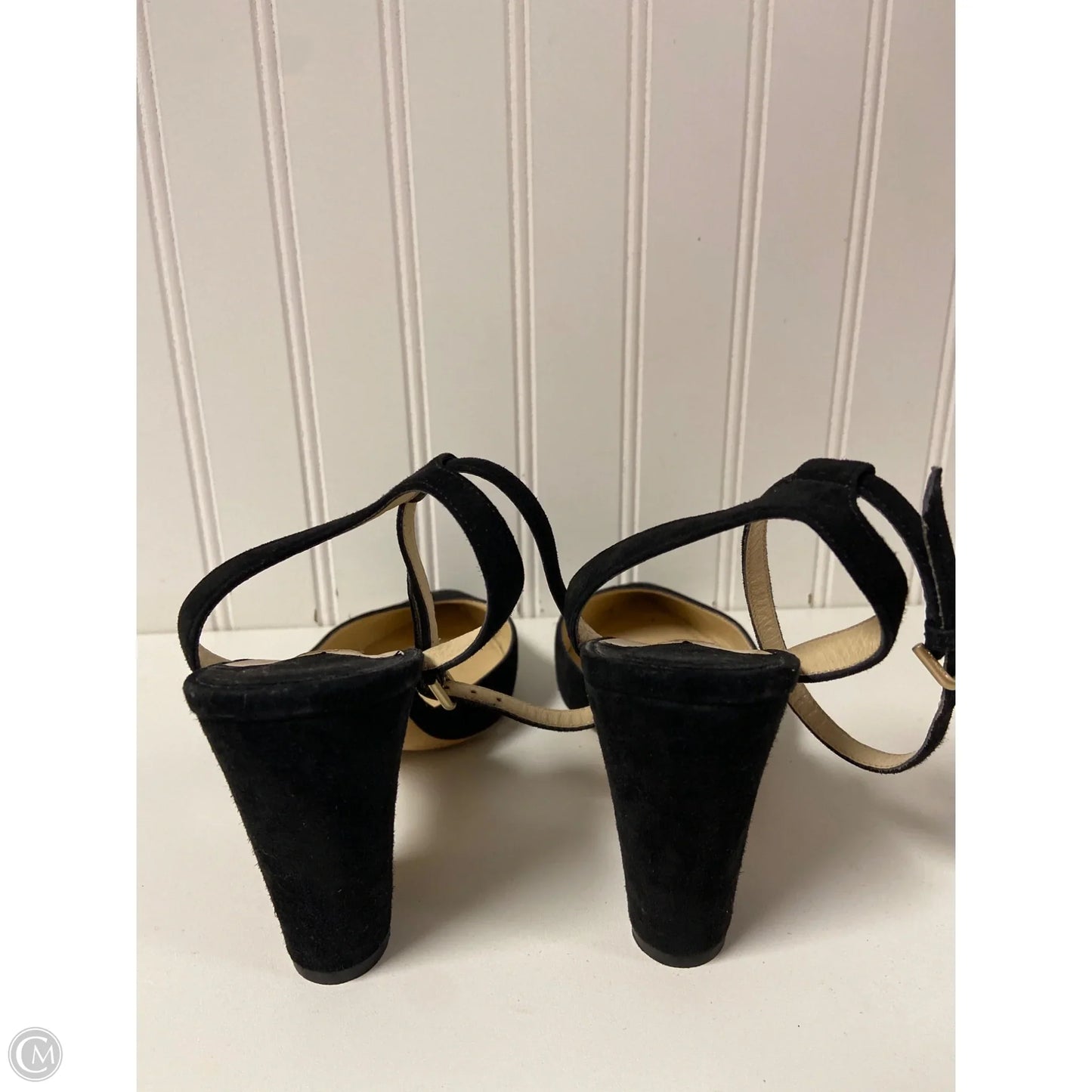 Shoes Luxury Designer By Jimmy Choo In Black, Size: 7.5