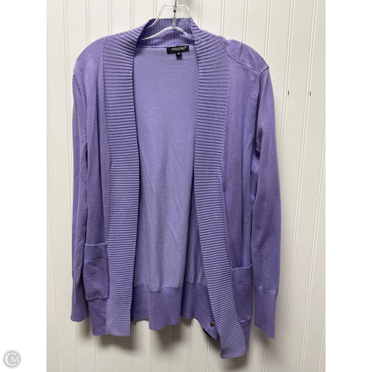 Cardigan By Clothes Mentor In Purple, Size: M