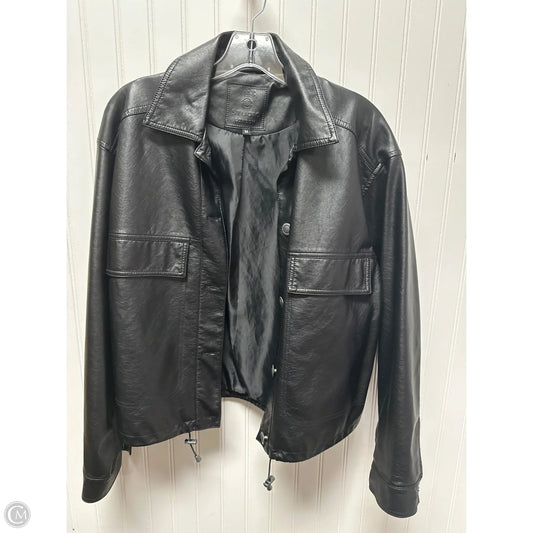 Jacket Moto By Max Studio In Black, Size: M