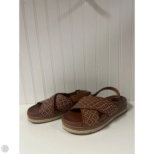 Sandals Flats By Universal Thread In Brown, Size: 9.5