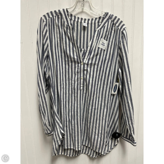 Top Long Sleeve By Old Navy In Striped Pattern, Size: M