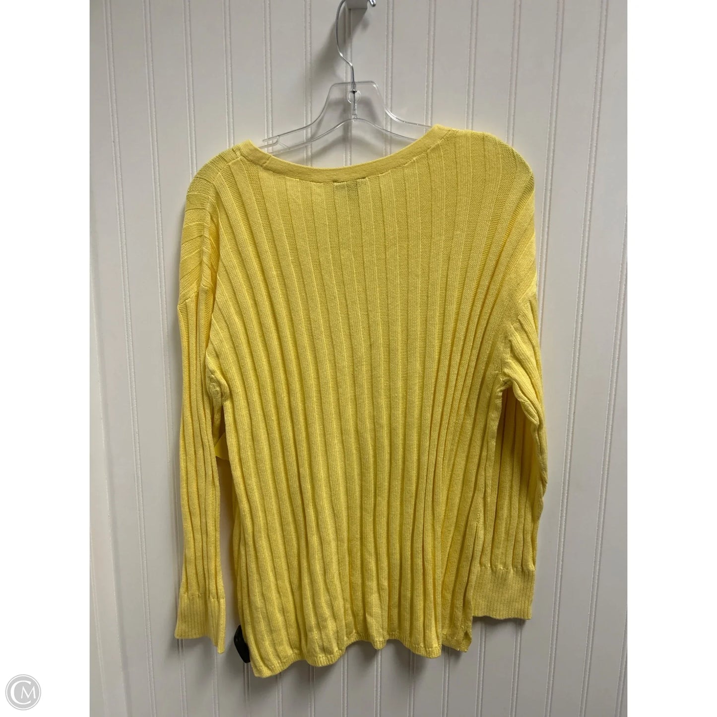 Sweater By Talbots In Yellow, Size: 2x