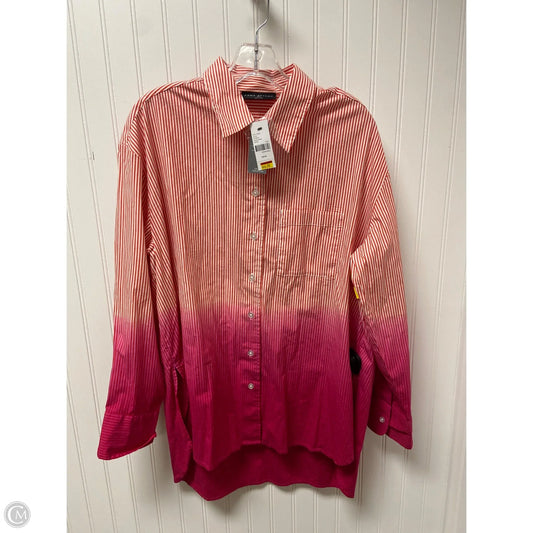 Top Long Sleeve By Lane Bryant In Striped Pattern, Size: Xl