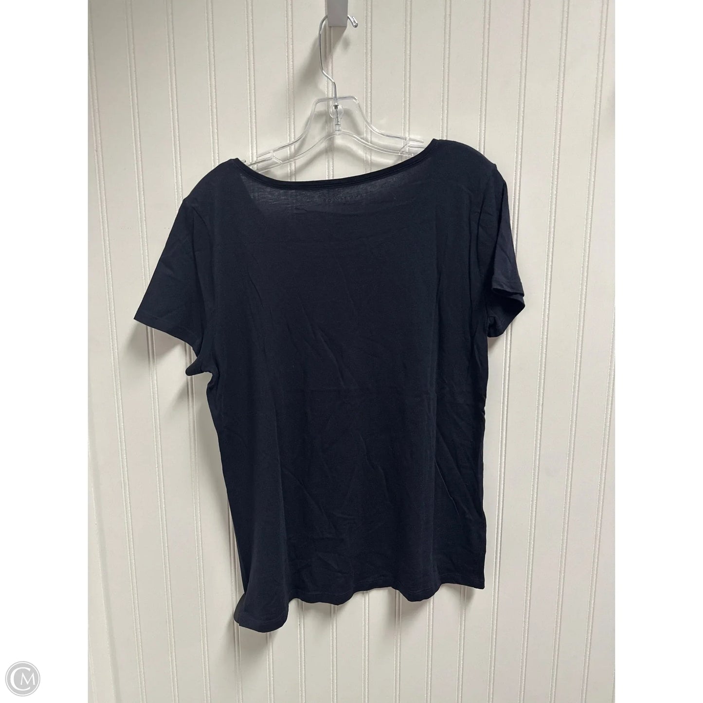 Top Short Sleeve By Ann Taylor In Blue, Size: L