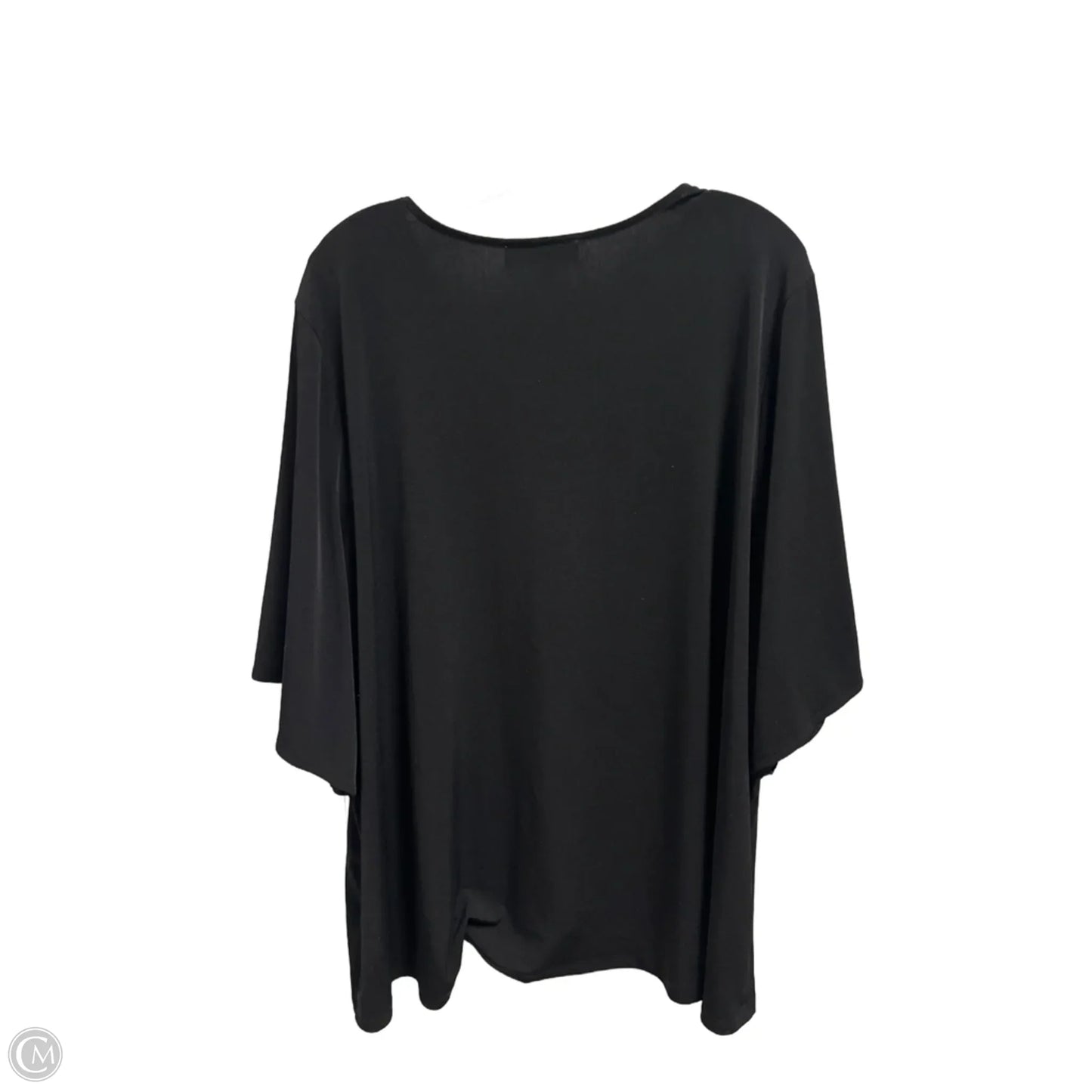 Top Short Sleeve By Michael By Michael Kors In Black, Size: 3x