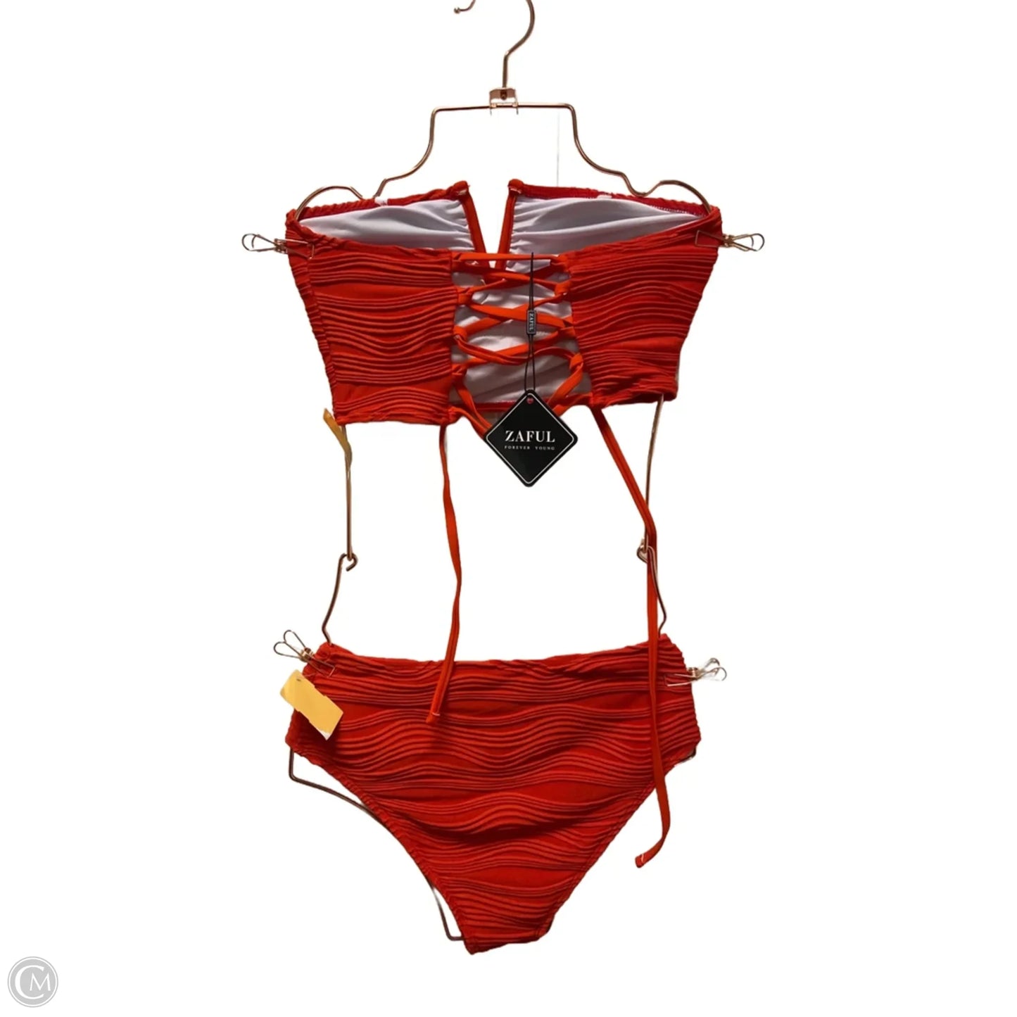Swimsuit 2pc By Zara In Red, Size: S