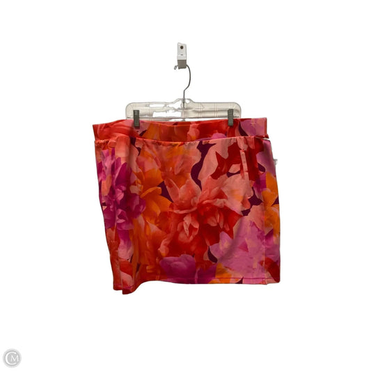 Skort By Talbots In Floral Print, Size: 3x