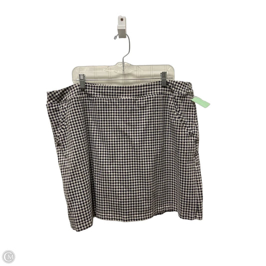 Skort By Talbots In Plaid Pattern, Size: 3x