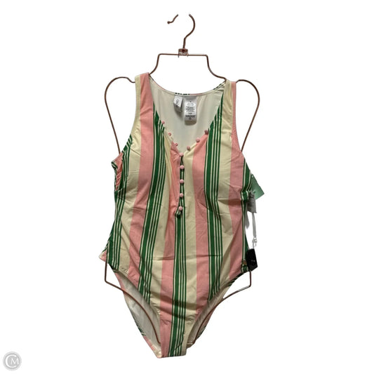 Swimsuit By Cece In Green & Pink, Size: M