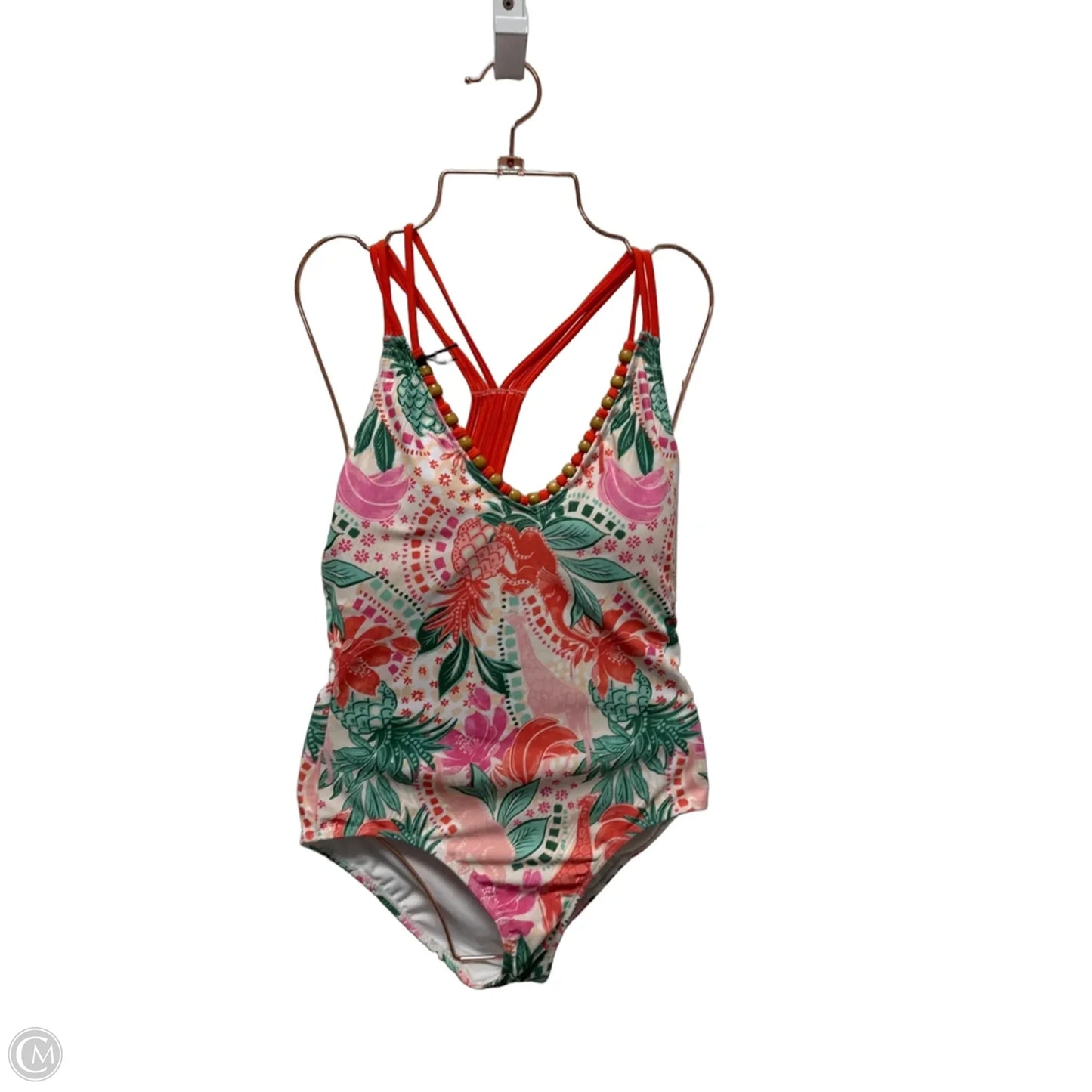 Swimsuit By Caribbean Joe In Green & Orange, Size: S