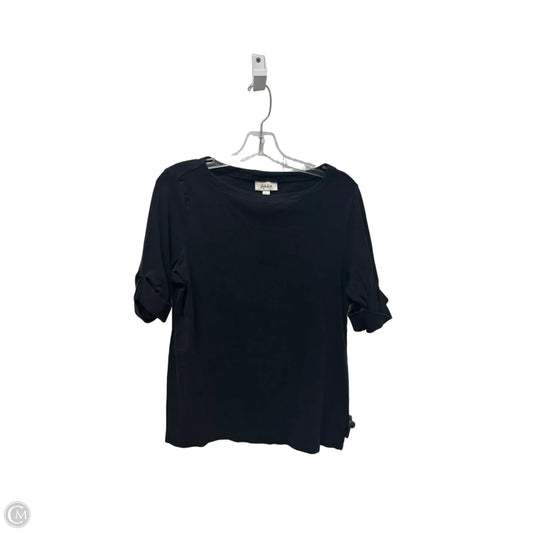 Top Short Sleeve By Style And Company In Black, Size: L