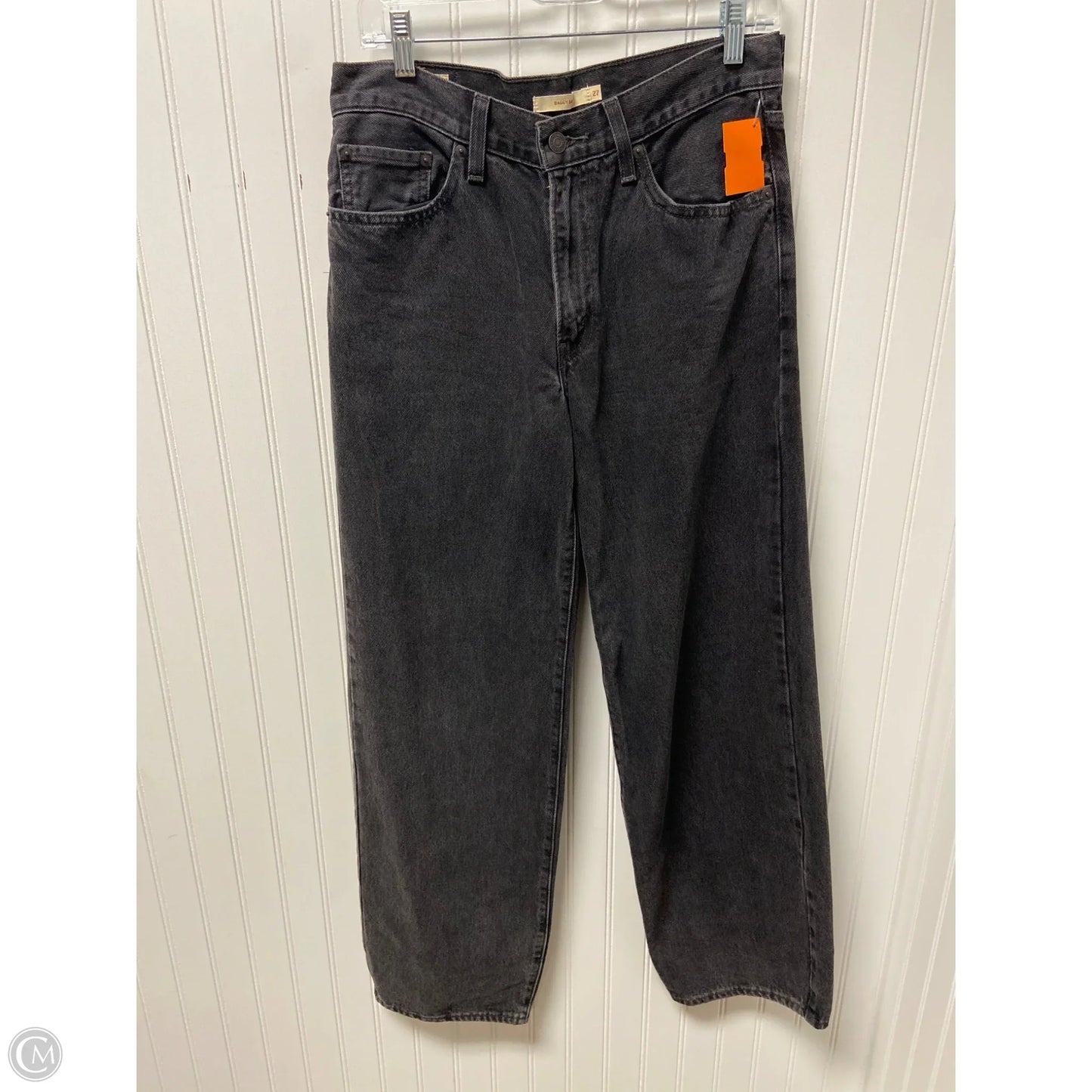 Jeans Wide Leg By Levis In Black, Size: 4