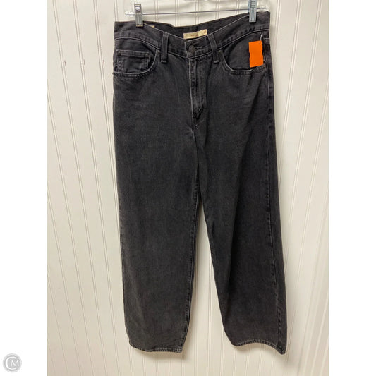 Jeans Wide Leg By Levis In Black, Size: 4